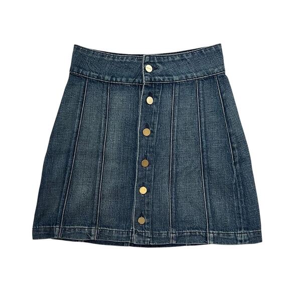 Frame Denim Le Panel Denim Mini Skirt - Blue - Size 25 XS - Picture 3 of 7